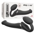 Dildo z wibracją Strap-On mocowany w pochwie Vibrating Bendable strap-on Noir M od Strap-On-Me