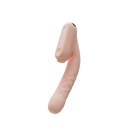 Qingnan No.7 Thrusting Vibrator with Suction Flesh Pink